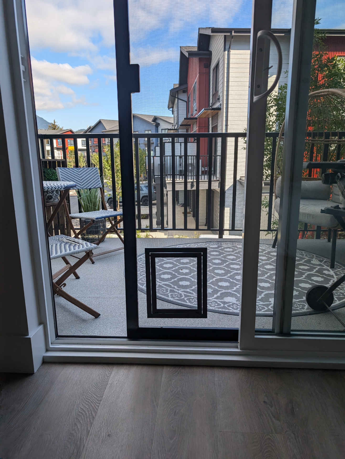 Custom patio door screen