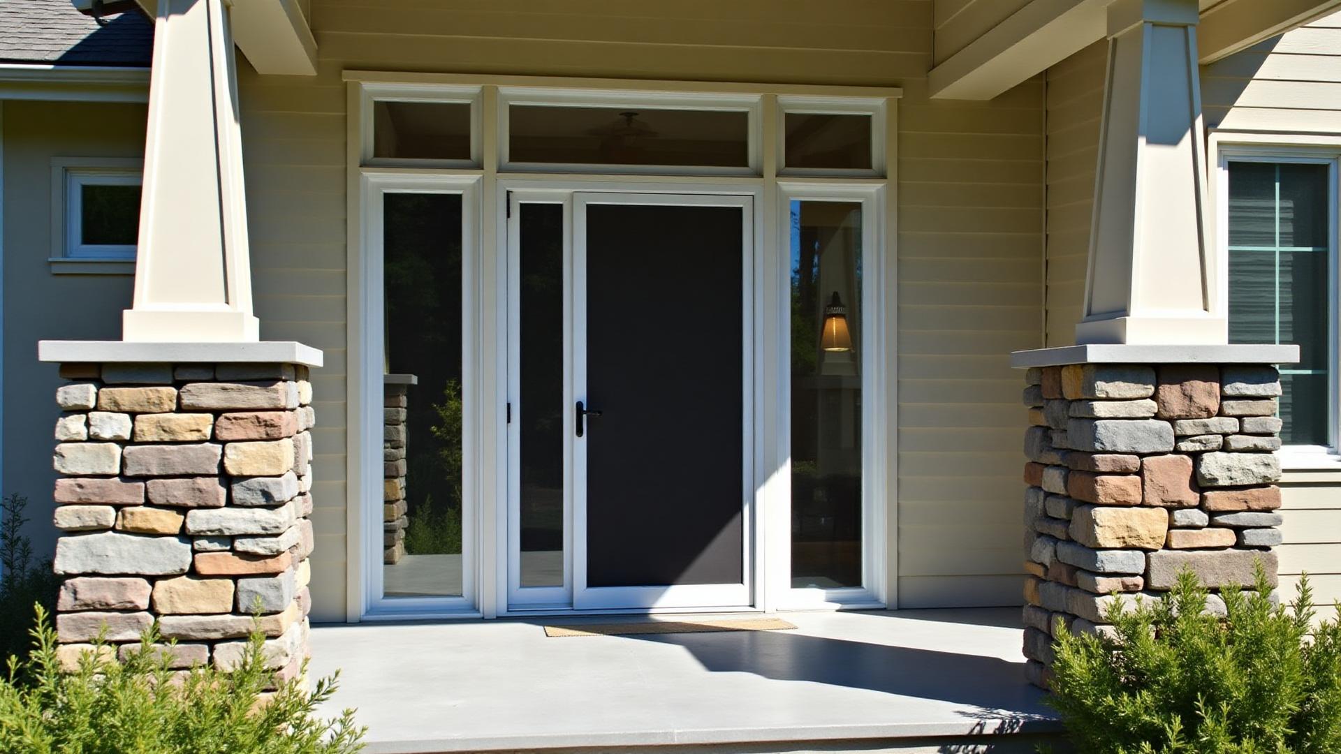 Alumico storm door with retractable screen